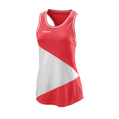 Wilson Tennis Tank Team II 2021 korallrot/weiss Damen